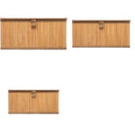 Set 3 cutii dreptunghiulare 5Five din bambus, marimi S-M-L, 32x25x16 cm, natur Mob360 - imagine 5