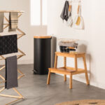 Scaun trepte 5Five Bamboo cu 2 niveluri, bambus, 43x43x47 cm, natur Mob360 - imagine 2