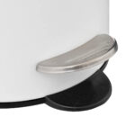 Cos gunoi 5Five Colors Cotton cu pedala si inchidere soft-close, otel, 3 L, 23x23x17 cm, alb Mob360 - imagine 3