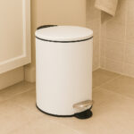 Cos gunoi 5Five Colors Cotton cu pedala si inchidere soft-close, otel, 3 L, 23x23x17 cm, alb Mob360 - imagine 4