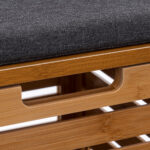 Taburet multifunctional 5Five Sicela, spatiu depozitare, bambus, 35x35x49 cm, bej Mob360 - imagine 5