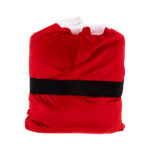 Sac cadouri Mos Craciun 50x70 cm, din poliester, rosu Mob360 - imagine 3