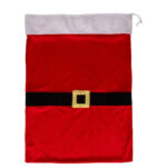 Sac cadouri Mos Craciun 50x70 cm, din poliester, rosu Mob360 - imagine 4