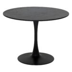 Masa rotunda Atmosphera Elias, 102x76 cm, MDF si metal, negru Mob360