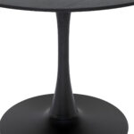 Masa rotunda Atmosphera Elias, 102x76 cm, MDF si metal, negru Mob360 - imagine 4