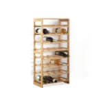 Suport sticle 5Five Linha bambus pentru 32 sticle, 45x24x89 cm, maro natural Mob360 - imagine 5