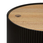 Masuta cafea Atmosphera Enola cu spatiu depozitare, MDF, 39x35 cm, negru Mob360 - imagine 4