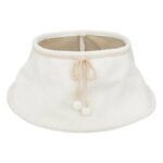 Husa decorativa tip fusta pentru bradul de Craciun, pufoasa, diametru 56 cm, alb Mob360