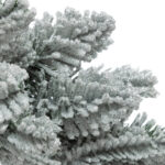 Coronita decorativa inzapezita, pentru Craciun, diametru 40 cm, verde Mob360 - imagine 3