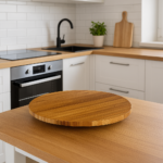 Platou servire rotativ 5Five Bambou din bambus natural, diametru 35 cm, maro Mob360 - imagine 3