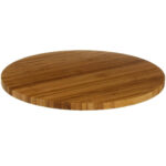 Platou servire rotativ 5Five Bambou din bambus natural, diametru 35 cm, maro Mob360