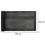 Protectie balcon din plasa PVC, cu inele metalice pentru prindere, 105x700 cm, negru Mob360 - imagine 6