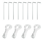 Pavilion gradina 250x250x255 cm, structura metalica cu 4 picioare, acoperis PE 90g/mp, verde Mob360 - imagine 4