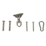 Set de montaj pentru hamac sau leagan – suport tavan, sfoara 196 cm, rotire 360°, 300 kg Mob360 - imagine 6