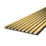 Riflaj MDF decorativ LDA PREMIUM de tip Panou Acustic, Auriu, 260x40 cm Mob360 - imagine 3