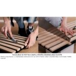 Riflaj MDF decorativ LDA PREMIUM de tip Panou Acustic, Auriu, 260x40 cm Mob360 - imagine 6