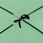 Cort plaja XXL semi-inchis cu protectie UV, podea izolanta, 210x120x112 cm, verde Mob360 - imagine 3