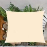 Prelata umbrire 4x3 m pentru terasa sau balcon, impermeabila, protectie UV, crem Mob360 - imagine 9