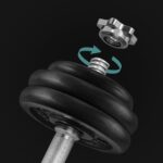 Set 2 gantere reglabile 30 kg, discuri fonta si bare otel, prindere anti-alunecare Mob360 - imagine 4