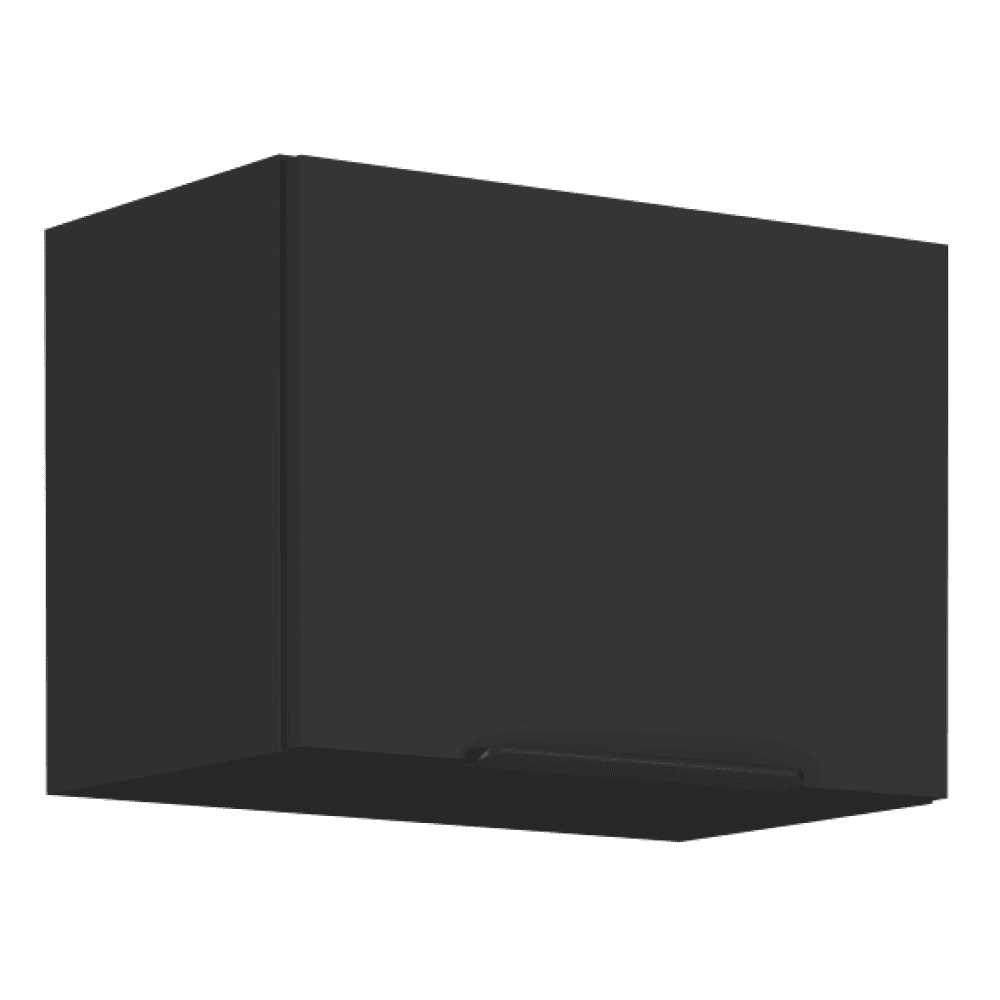 Siber-50-GU-36-1F Dulap superior, negru, SIBER 50 GU-36 1F - imagine 1