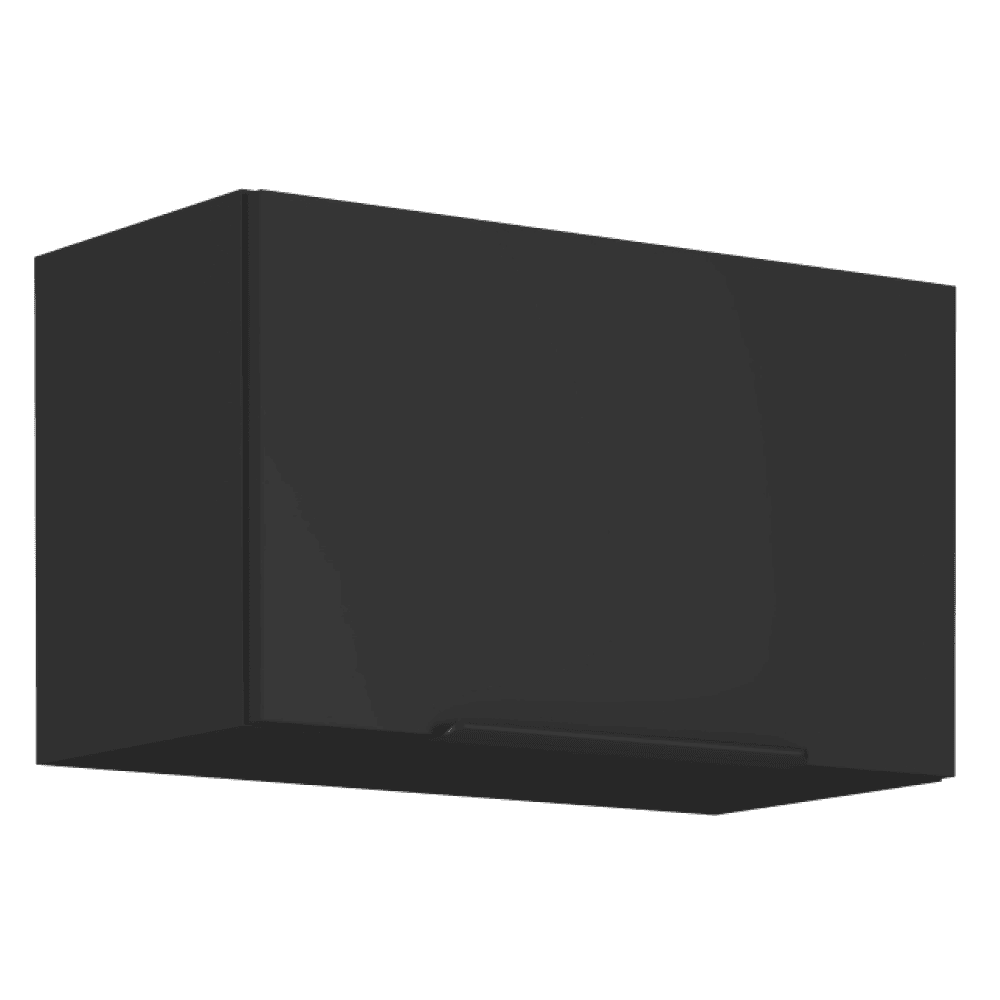 Siber-60-GU-36-1F Dulap superior, negru, SIBER 60 GU-36 1F - imagine 1