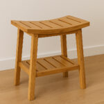 Taburet depozitare 5Five Bambou Natural, bambus, 40x25x46 cm, natur Mob360 - imagine 7