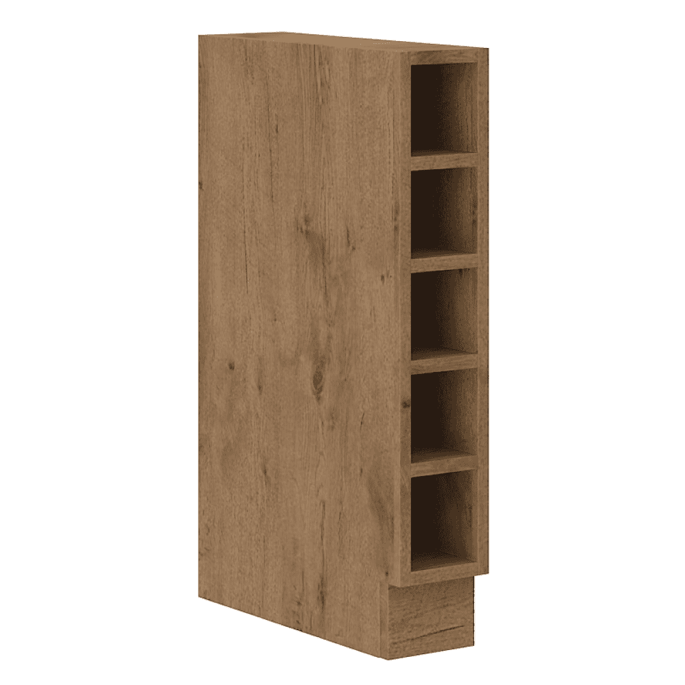 VEGA-15d-01-u Cabinet inferior cu rafturi, stejar Lancelot, VEGA 15 D OTW BB - imagine 1