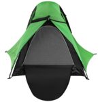Cort camping 2 persoane, cu plasa anti-insecte, impermeabil 1000 mm, 260x120x100 cm, verde Mob360 - imagine 2