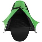 Cort camping 2 persoane, cu plasa anti-insecte, impermeabil 1000 mm, 260x120x100 cm, verde Mob360 - imagine 3