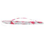 Umbrela de plaja 160 cm cu structura metalica, inclinare reglabila si husa transport, alb si rosu Mob360 - imagine 6