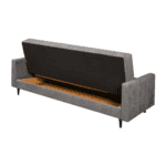 Canapea extensibilă, gri, VALDO - imagine 6