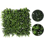 Panou decorativ artificial 50x50 cm, montare pe perete sau gard, buxus, interior/exterior Mob360 - imagine 2