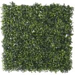 Panou decorativ artificial 50x50 cm, montare pe perete sau gard, buxus mic, interior/exterior Mob360