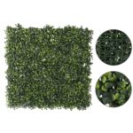 Panou decorativ artificial 50x50 cm, montare pe perete sau gard, buxus mic, interior/exterior Mob360 - imagine 2