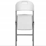 Scaun pliabil 54x46x86 cm, otel si HDPE, antiderapant, alb Mob360 - imagine 5