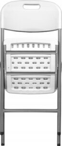 Scaun pliabil 54x46x86 cm, otel si HDPE, antiderapant, alb Mob360 - imagine 6