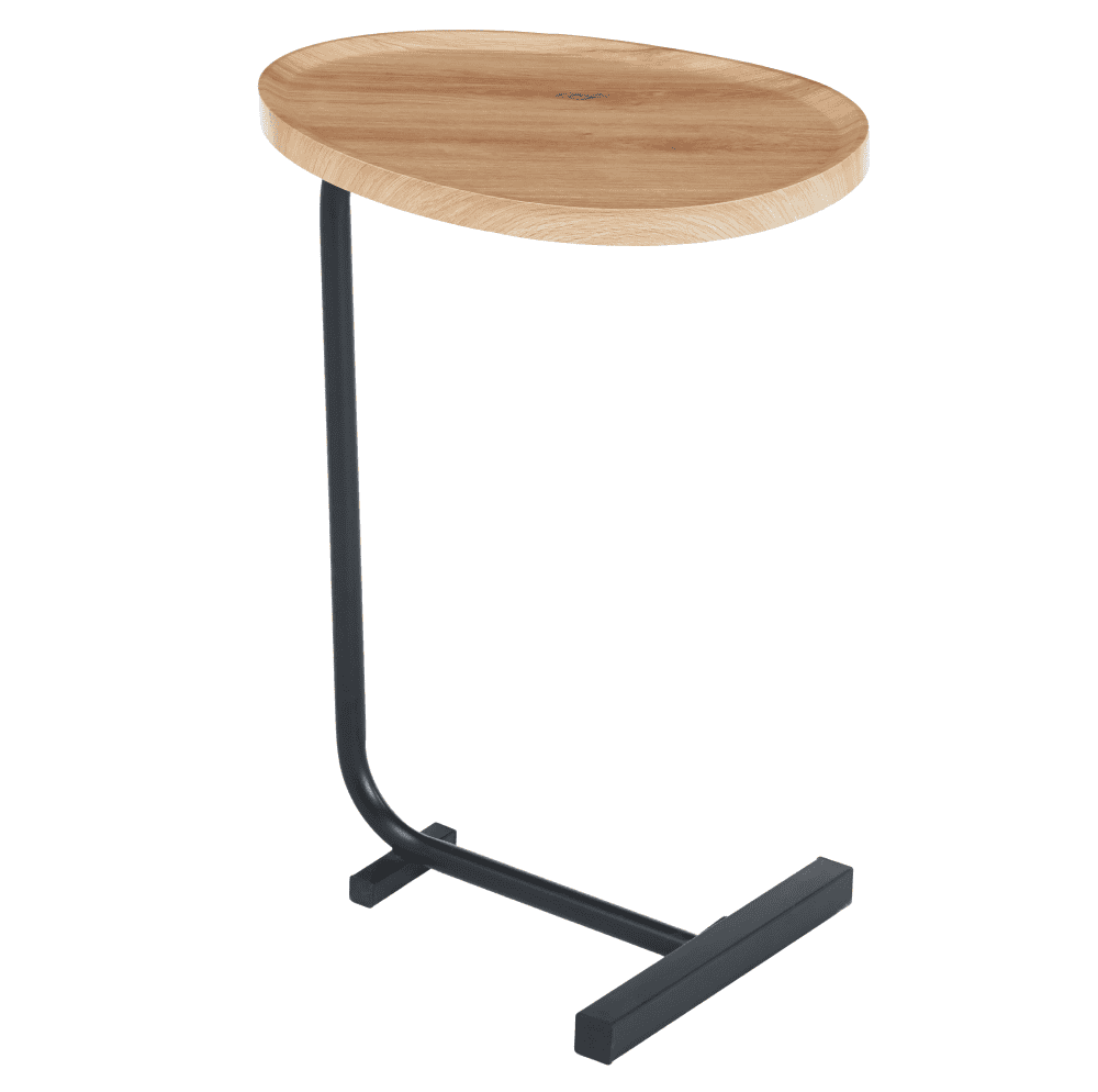 abery-stolik-dub-01 Măsuţă ajutătoare, stejar/negru, ABERY - imagine 1