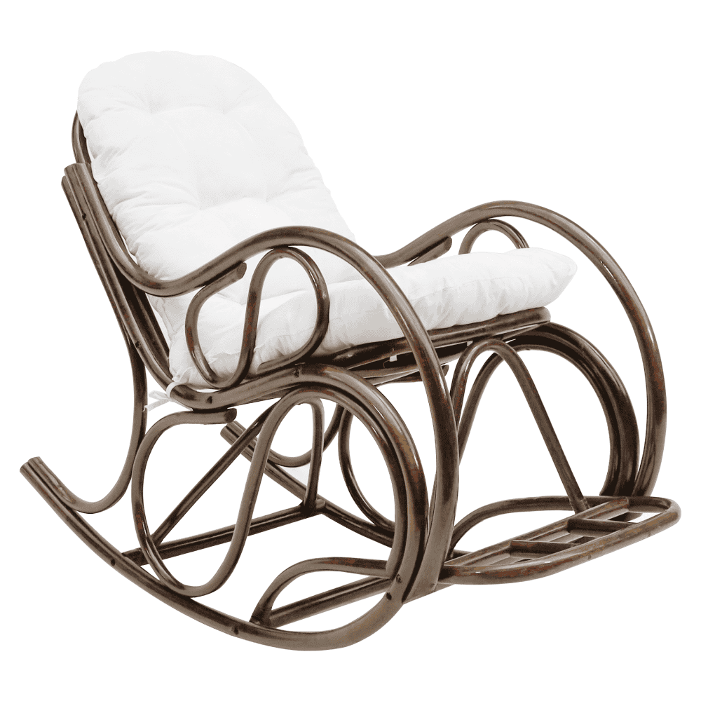 agaton-tmhn-01 Scaun balansoar, maro închis/bej, AGATON - imagine 1