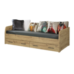 Pat 2S, 90x200, stejar Artisan, AIRON - imagine 4