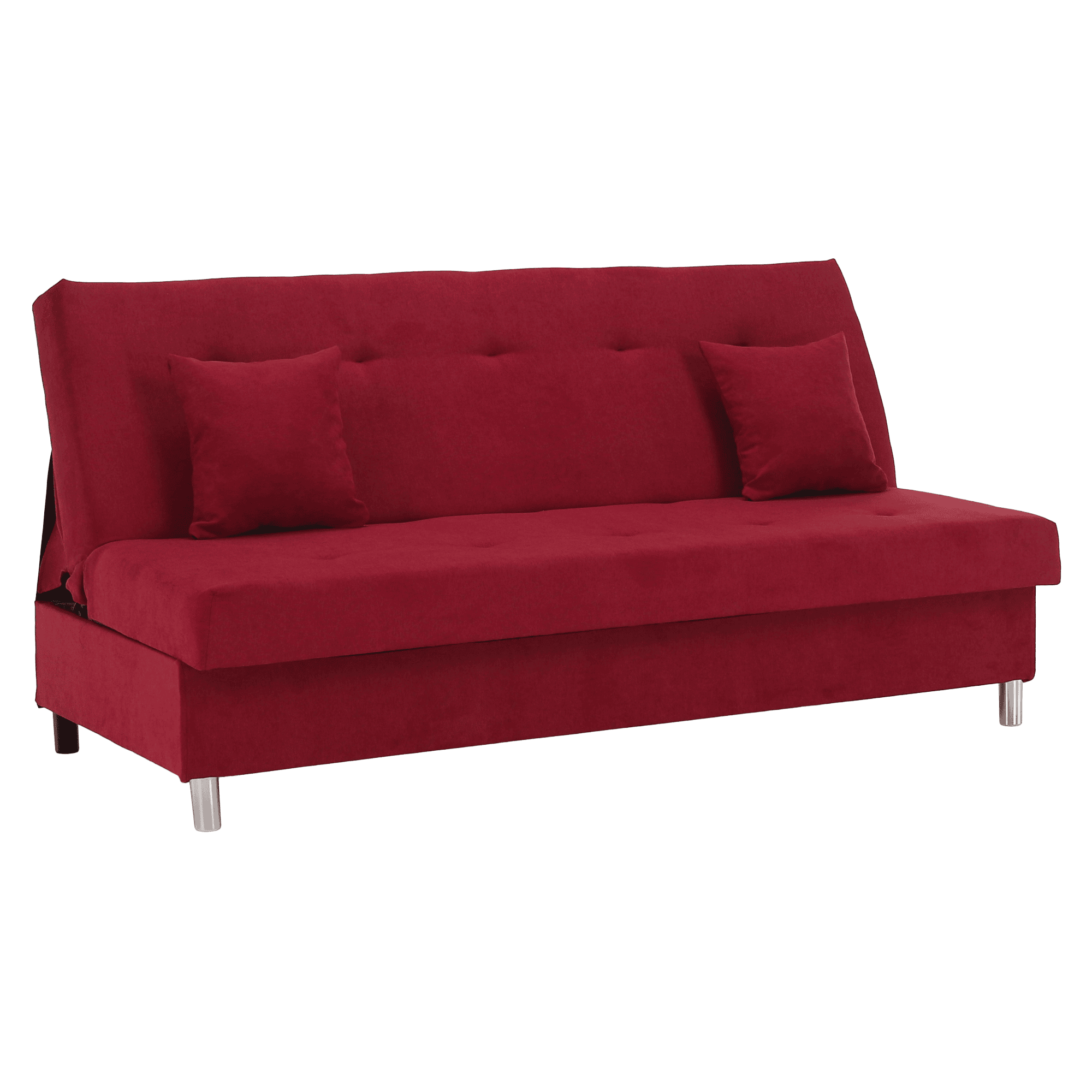alada-pohovka-cervena-01-pan Canapea extensibilă, roşu, ALADA - imagine 1