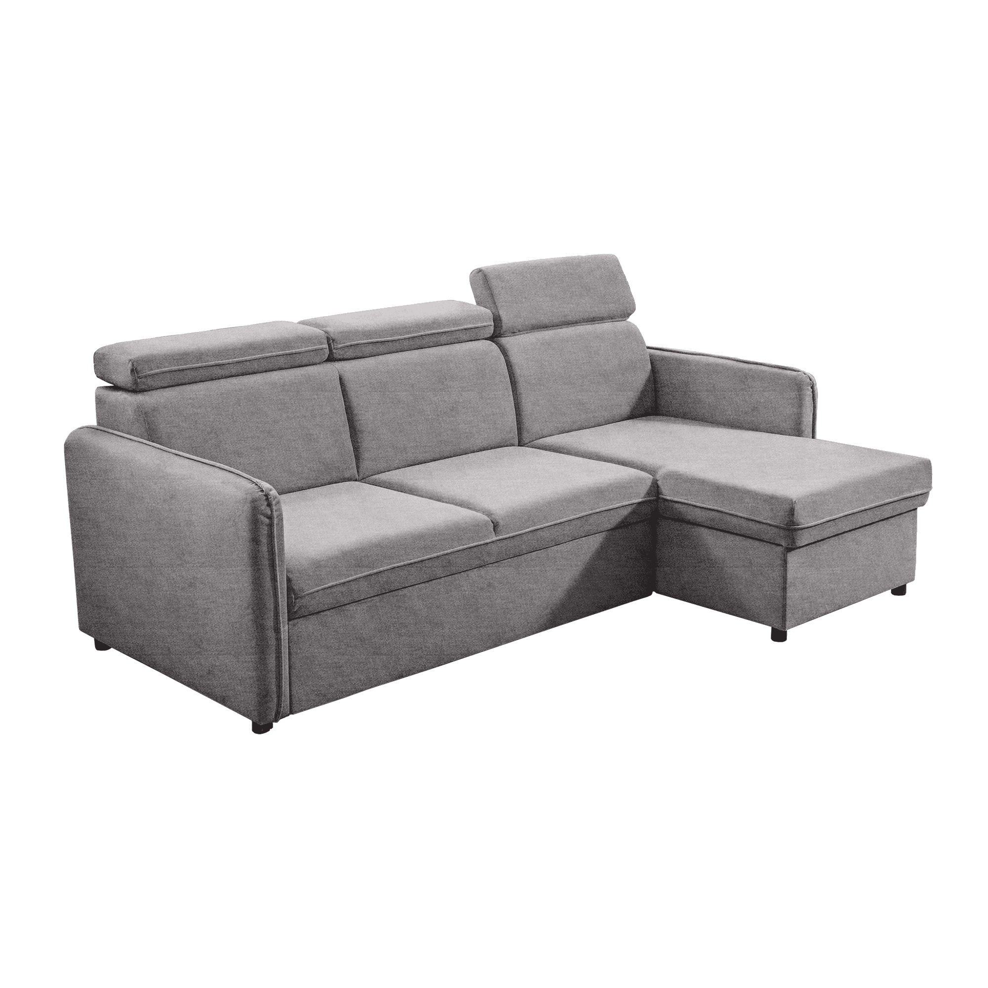 alechando-b-siva-01 Canapea extensibilă, gri deschis, ALECHANDRO B ROH - imagine 1