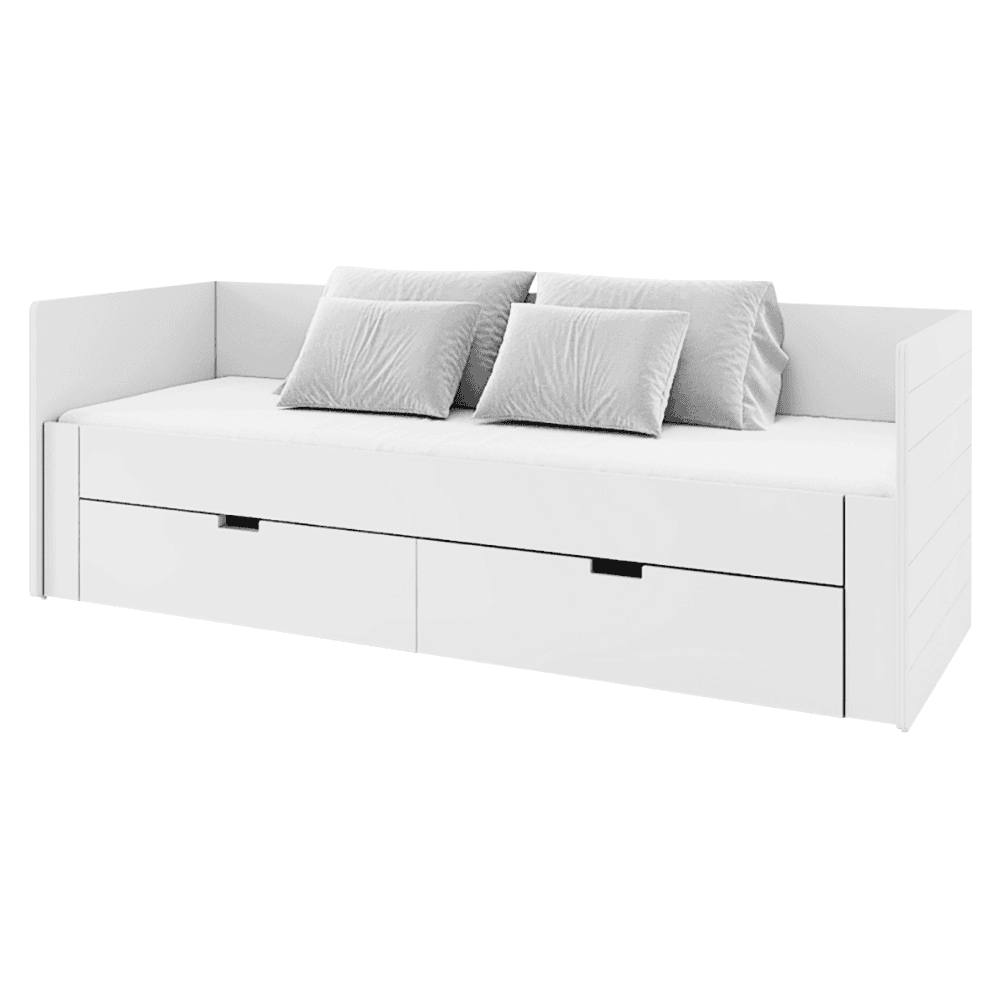 antony-postel-biela-90-01 Patul extensibil, alb, 90/180x200, ANTONY - imagine 1