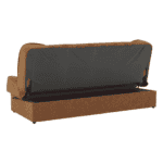 Canapea extensibilă, material textil auriu/model, ASIA NEW - imagine 3