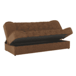 Canapea extensibilă, material textil auriu/model, ASIA NEW - imagine 4