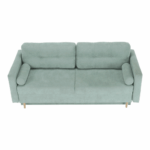 Canapea extensibilă, verde mentă textil Queens, AURELIA - imagine 3