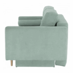 Canapea extensibilă, verde mentă textil Queens, AURELIA - imagine 6