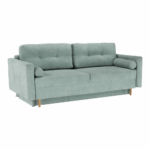 Canapea extensibilă, verde mentă textil Queens, AURELIA