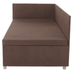 Canapea extensibilă cu spaţiu de depozitare, maro Taupe, AURIA UNI - imagine 3