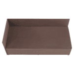 Canapea extensibilă cu spaţiu de depozitare, maro Taupe, AURIA UNI - imagine 4