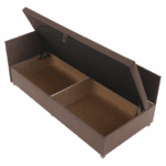 Canapea extensibilă cu spaţiu de depozitare, maro Taupe, AURIA UNI - imagine 6